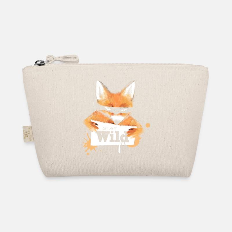Fuchs mit einer Nachricht Bio-Täschchen