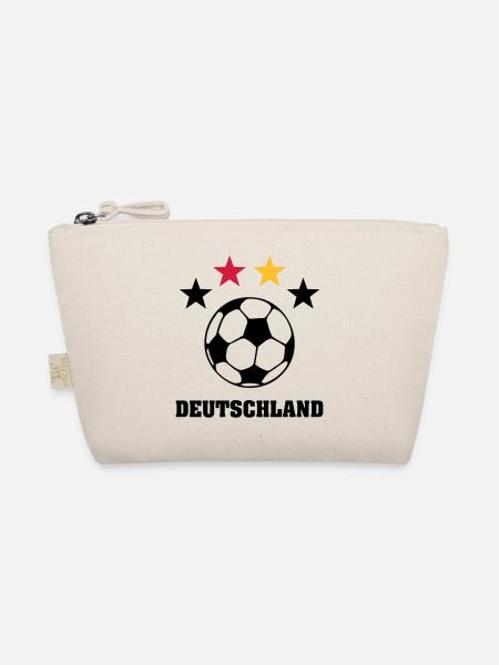4 Sterne Weltmeister Deutschland 2014 - Bio-Täschchen - Natur - Vorne