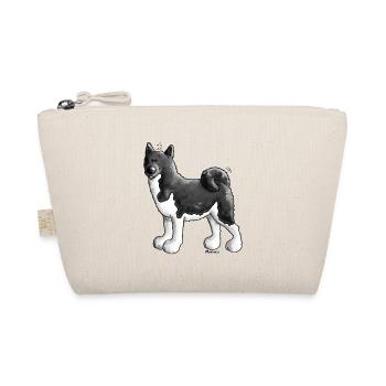 Knuffiger Akita - Hund - Bio-Täschchen - Natur - Vorne