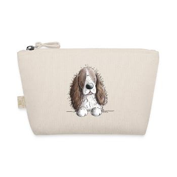 Englischer Springer Spaniel I Comic Hund Geschenk - Bio-Täschchen - Natur - Vorne