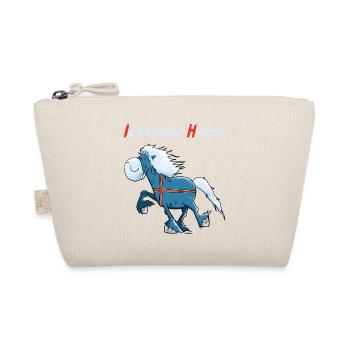Icelandic horse on tour - Organic Pouch - nature - Front
