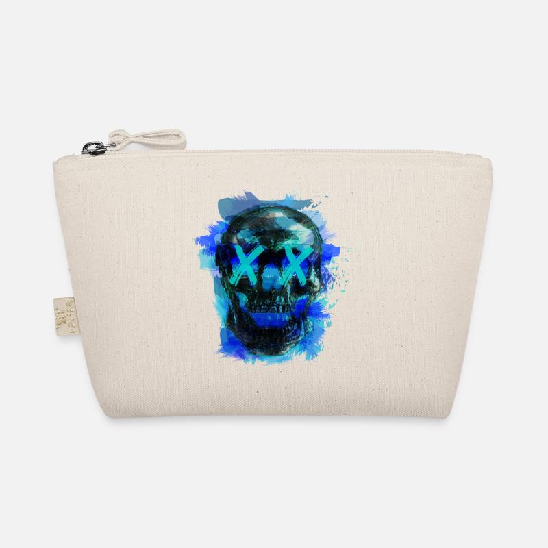 Blue Death (skull) Organic Pouch