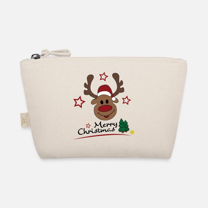 merry Christmas - Bio-Täschchen - Natur