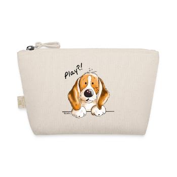Süßer Beagle - Hund - Hunde - Dog - Comic - Bio-Täschchen - Natur - Vorne