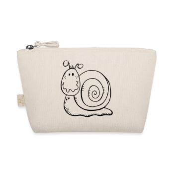 Funny Snail - Nature - Gift - Cartoon - Organic Pouch - nature - Front
