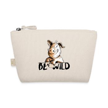 Be Wild Eber - Schwein - Keiler - Bio-Täschchen - Natur - Vorne