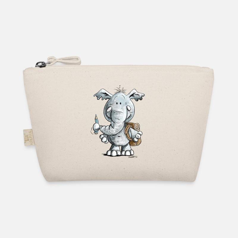 Schulkind Elefant I Einschulung Geschenk Bio-Täschchen