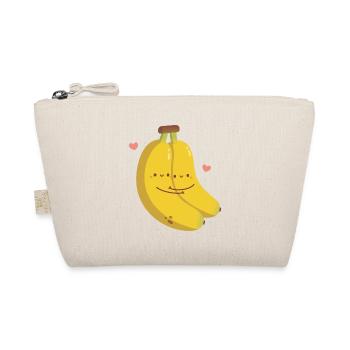 Mignon étreignant les bananes en amour, bananes pour vous - Trousse biologique - nature - Devant