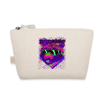 Popstar Neon Katzen Illustration - Bio-Täschchen - Natur - Vorne