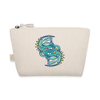 Two lizards face to face in a dangerous fight - Organic Pouch - nature - Front