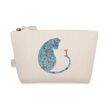katze mit saxophon e 238 - Bio-Täschchen - Natur - Vorne