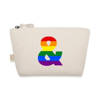 Pride Rainbow Ampersand - Organic Pouch - nature - Front