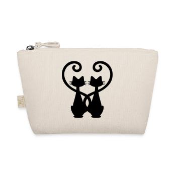 Couple of cats - cats in love - cats in love - Organic Pouch - nature - Front