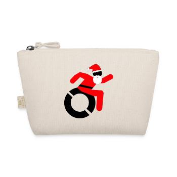 Père Noël en fauteuil roulant, spécialement pour Noël # - Trousse biologique - nature - Devant
