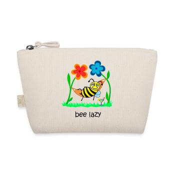 bee lazy, lazy bee, sweet bee, funny animals - Organic Pouch - nature - Front