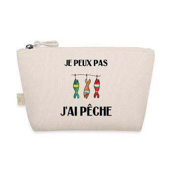 JE PEUX PAS. J'AI PÊCHE. PECHEUR. HUMOUR. RETRAITE - Trousse biologique - nature - Devant