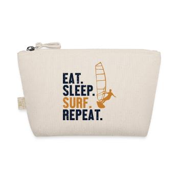 Eat Sleep Surf Repeat Water Sports Sailboarding - Organic Pouch - nature - Front