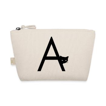 Letter A with cat - Organic Pouch - nature - Front