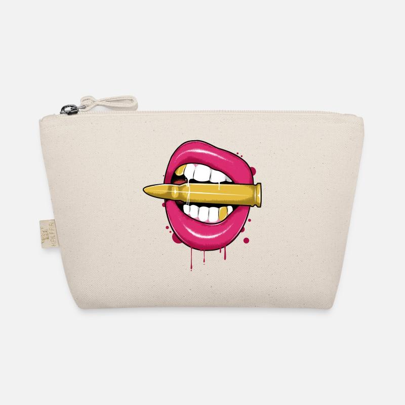 Lips and bullet Organic Pouch