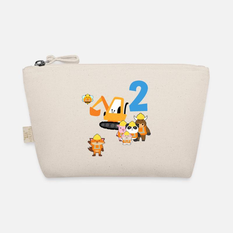 2 Jahre Geburtstag Bagger Baggerfahrer Geschenk Bio-Täschchen