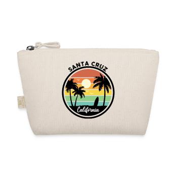 Santa Cruz Vintage CA California Surfer Gift - Organic Pouch - nature - Front