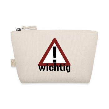 Achtung! Wichtig! - Bio-Täschchen - Natur - Vorne