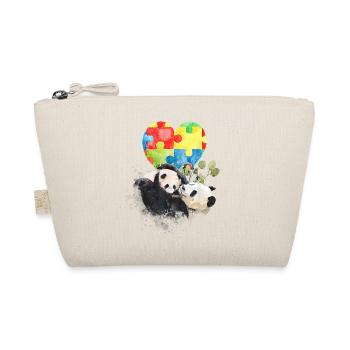 Panda Colorful Autism To Be Different - Organic Pouch - nature - Front