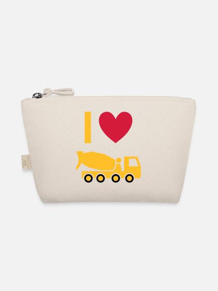 J’adore les camions de bétonnage - Trousse biologique - nature - Devant