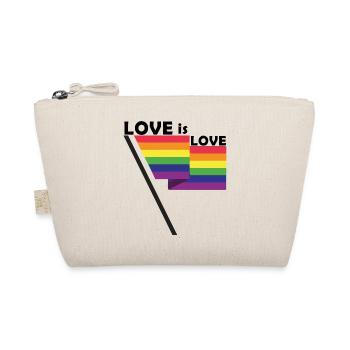 love is love flag - Bio-Täschchen - Natur - Vorne