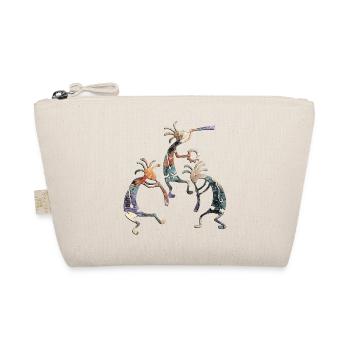 Native Americans - Kokopelli Musicans Trio 1 - Organic Pouch - nature - Front