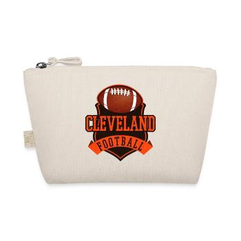 Cleveland Football Abzeichen Vintage - Bio-Täschchen - Natur - Vorne