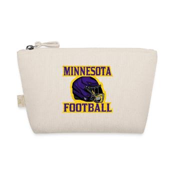 Minnesota Football Helmdesign - Bio-Täschchen - Natur - Vorne
