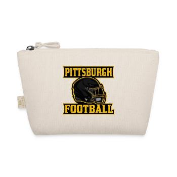 Pittsburgh Football Helm Logo - Bio-Täschchen - Natur - Vorne