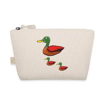 duck mom - Organic Pouch - nature - Front