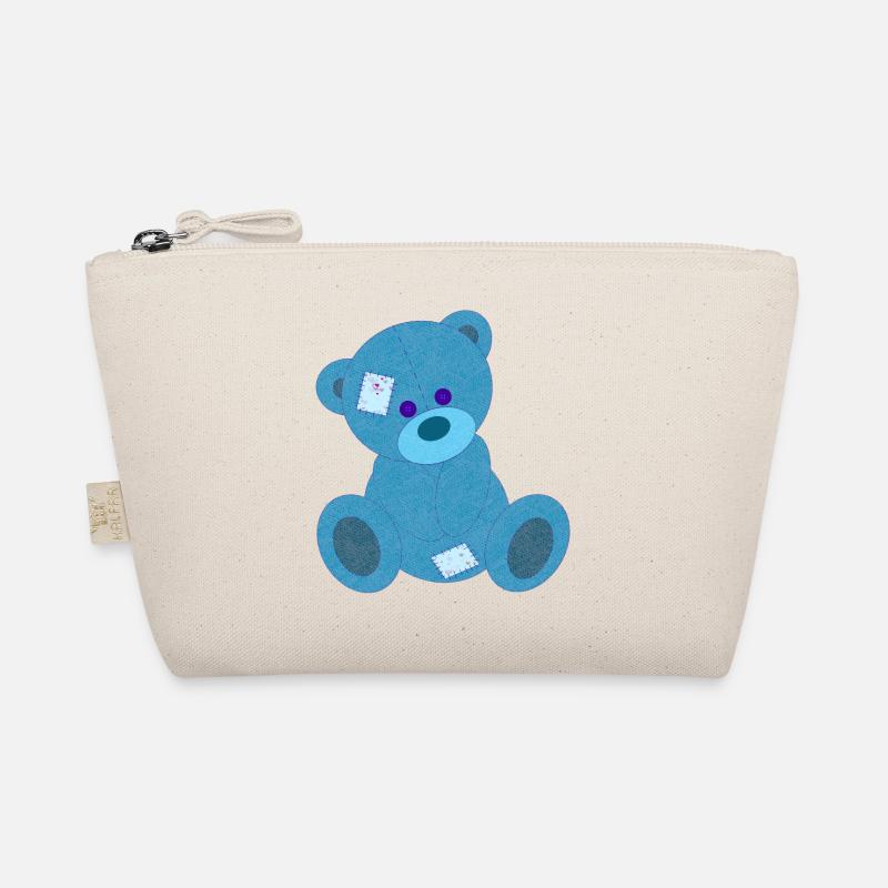Blauer Bär Bio-Täschchen