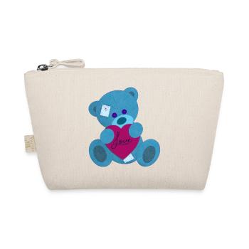 Bear in love - Organic Pouch - nature - Front