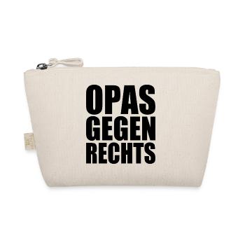 Opas gegen rechts - Bio-Täschchen - Natur - Vorne