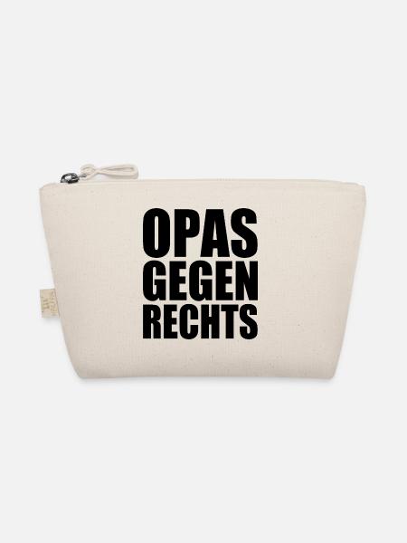 Opas gegen rechts - Bio-Täschchen - Natur - Vorne