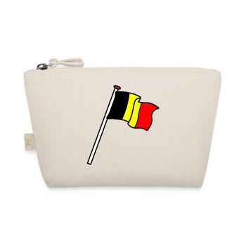 Flag Belgium Flags BE - Organic Pouch - nature - Front
