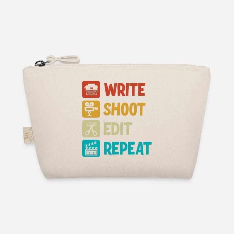 Write Shoot Edit Repeat Filmmaker Bio-Täschchen