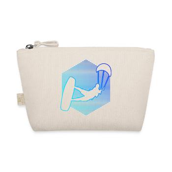 Kitesurfer Women Kitesurfing Kiting Kitesurfing - Organic Pouch - nature - Front