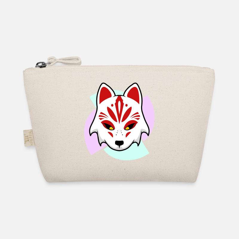 Kitsune Mask - Organic Pouch - nature