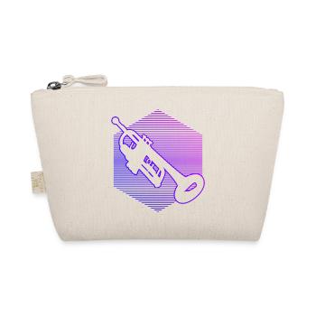 Trumpets Player Trumpeter Ladies Trumpet Playing - Organic Pouch - nature - Front