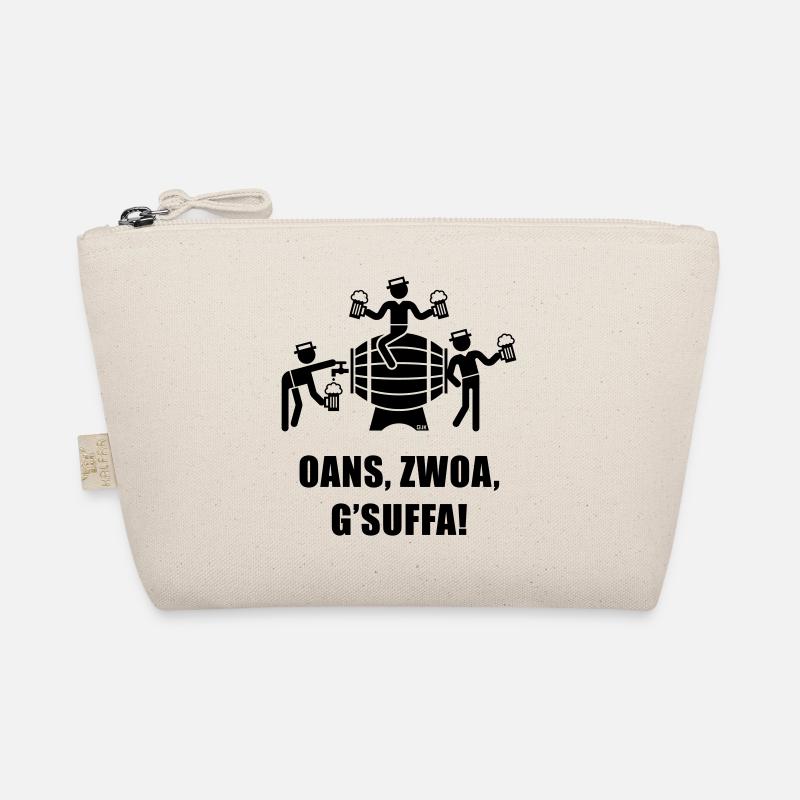 Oans, Zwoa, G’Suffa! (Team / Bier / Bierfass) Bio-Täschchen