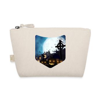 Pleine Lune Citrouille Creepy Breast Pocket Halloween - Trousse biologique - nature - Devant
