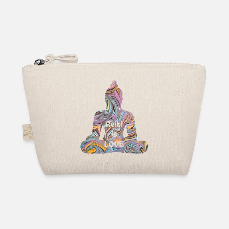 reiki with buddha e 14 Organic Pouch