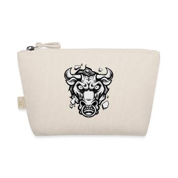 Bull Head Bull Strong Wild Power Animal - Organic Pouch - nature - Front