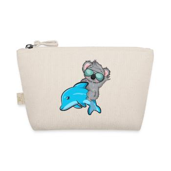Koala und Delfin - Bio-Täschchen - Natur - Vorne
