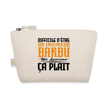 infirmier barbu, citations barbe, cadeau infirmier - Trousse biologique - nature - Devant