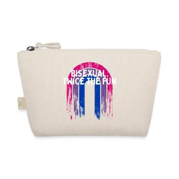 Bisexual. Twice the Fun Bi LGBTQ Bi Pride LGBT - Bio-Täschchen - Natur - Vorne